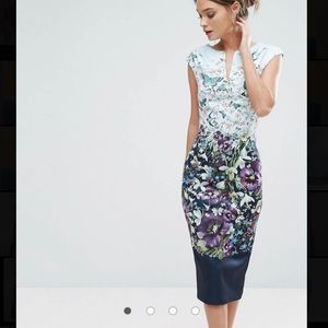 Ted Baker London The Enchantment body on dress 💜 size 0